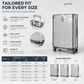 🧳 LIMITED-TIME 50% OFF! 💧 Waterproof Luggage Cover – Transparent, Scratch-proof, Reusable ✨