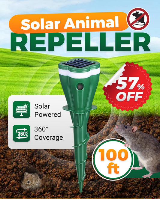 🌸Kevään ale: 50 %:n alennus☘️Ulkokäyttöön tarkoitettu, aurinkoenergialla toimiva, vedenkestävä ruuvimallin karkotin