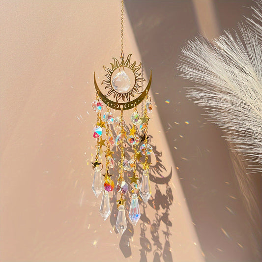 🌈Crystal Sun Catcher, sisätilojen sisustus ikkunan makuuhuoneen pihan puutarha☪️