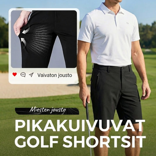 Miesten joustavat nopeasti kuivuvat rennot työ- ja golfshortsit
