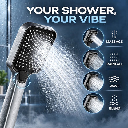 ✨Superale –50 %🔥🚿 Paineistava suihkupää – voimakas veden virtaus ja kylpylämäistä mukavuutta ✨