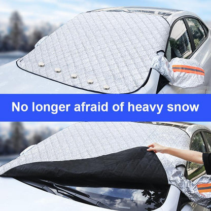 🚗 OSTA 2, SAAT 1 ILMAISEKSI! ✨ 4-kerroksinen magneettinen tuulilasin autopeite – lämpöeristys ja pakkassuoja, helppo asentaa ❄️🔗