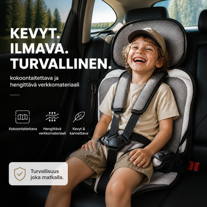 🥳2026 SUURET ALE-PÄÄT 🥳💞YLI 50 000 MYYTY!🧳👶 50 % ALE! Kannettava lasten turvaistuin – Kevyt 0,4 kg, kokoontaitettava ja hengittävä verkkomateriaali. 5-pisteinen turvavaljaat 0–12-vuotiaille – stressitöntä matkaa! 🚗✨