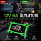 ⏰🔥VAIN RAJOITETUN AJAN – 50% ALENNUS! ⚡ 12V 6A älylaturi autoon pulssikorjauksella – lataa nopeasti, turvallisesti ja pidentää akkusi ikää! 🚗🔋