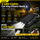 Charge Anywhere Instantly! No-Cord Solar Keychain Power Bank