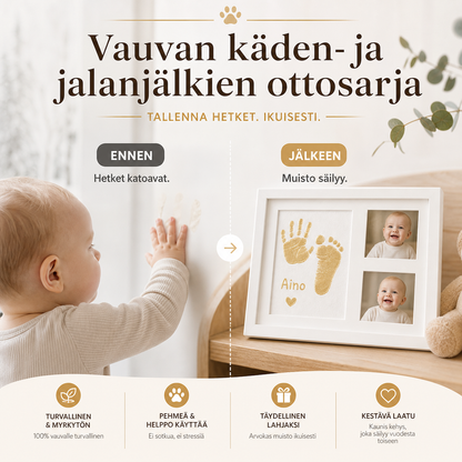 ✨Vauvan käden- ja jalanjälkien ottosarja