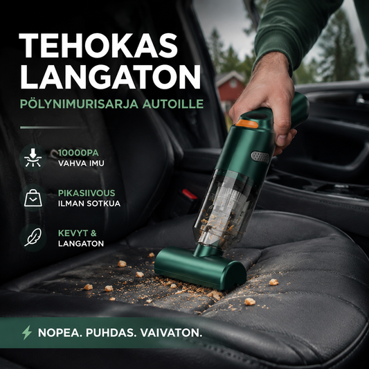 🔥🔋Tehokas langaton pölynimurisarja autolle💨
