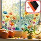 💗Kuuma myynti 50 % alennus - 💐Värikäs kukkakimppu ikkunatarra -ikkunatarra 🖼️(leikattavissa vapaasti kokoon)