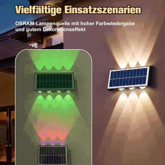 Solarbetriebene Wandlampe