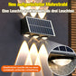 Solarbetriebene Wandlampe