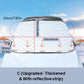 🚗 OSTA 2, SAAT 1 ILMAISEKSI! ✨ 4-kerroksinen magneettinen tuulilasin autopeite – lämpöeristys ja pakkassuoja, helppo asentaa ❄️🔗