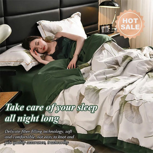 Pesunkestävä, jääkylmä, hengittävä kesäpeitto 4-osainen sarja