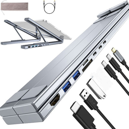 💥Ajankohtainen tarjous – USB-C-telakointiasema ja kannettavan tietokoneen teline, 4K HDM