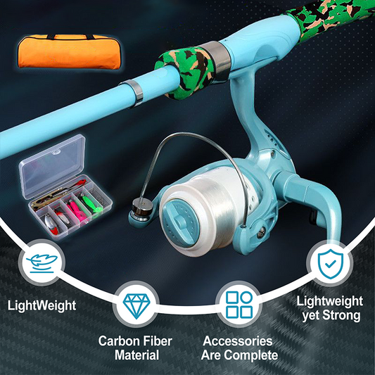 Kannettava täydellinen kalastustarvikesarja