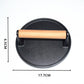 🥳2026 HOT SALE🥳💞50K+ SOLD! 🥩🔥 49% OFF! Cast Iron Steak Press – even heat distribution for perfectly cooked steak & burgers every time. Restaurant-quality grill marks at home – no more takeaway bills! 🍔✨