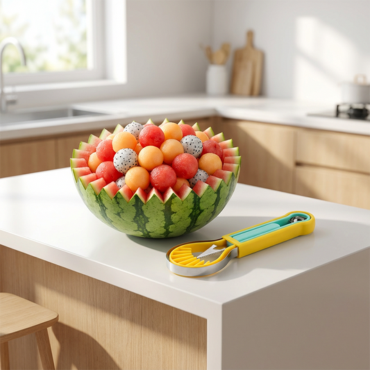 ✨ Vie hedelmien valmistus uudelle tasolle – 3-in-1 monitoiminen melonipallokauha- ja veistosveitsisetti! ✨