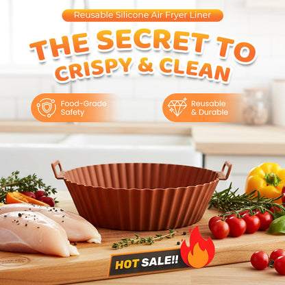 🏆 Viimeisen päivän erikoishinta 19,79 €!!! Uudelleenkäytettävä silikoninen airfryer-alusta