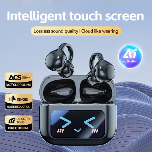 🎶 Musiikki aina siellä -2025 Trendi: Langaton Clip-On Bluetooth -kuulokkeet | Tyylikäs ja käytännöllinen