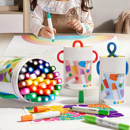 ⚡HOT SALE 50% OFF⚡50K+ SOLD!👍🏻Washable Quick Drying Non-Toxic Oil Pastels Set