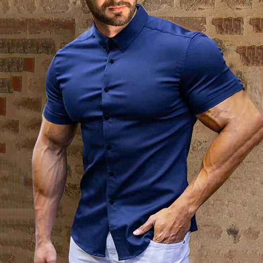 👔✨ Miesten siliävät napituspuserot – Rypistymättömät, laadukasta puuvillaa ja klassinen istuvuus 👕