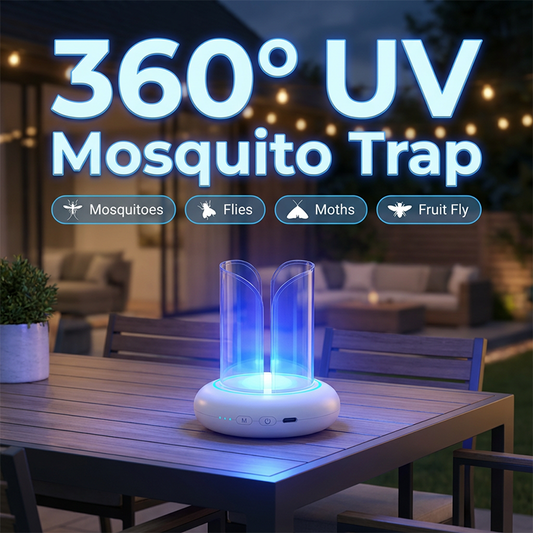 ⏰Viimeinen myyntipäivä -50% 🔥 360° UV-LED-hyttys- ja kärpäsloukkuvalo