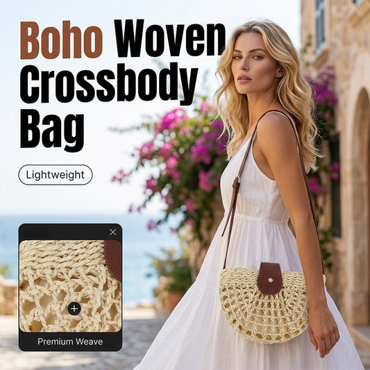 Kudottu naisten crossbody-laukku