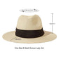 UPF 50+ unisex Panama-aurinkohattu