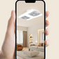 Moderni 2-in-1-LED-kattotuuletinvalaisin