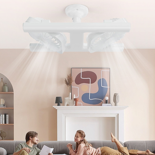 Moderni 2-in-1-LED-kattotuuletinvalaisin