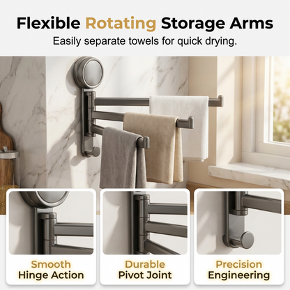 ⌛Limited-time offer-Heavy Duty Suction Towel Rack