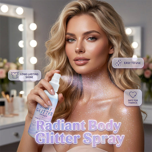 Erittäin hieno kimaltava glittersuihke