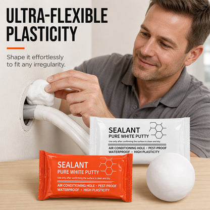 🔥HOT SALE — 50% OFF! Waterproof Wall Hole Sealant Clay for AC, Pipe & Wall Gaps 🔧