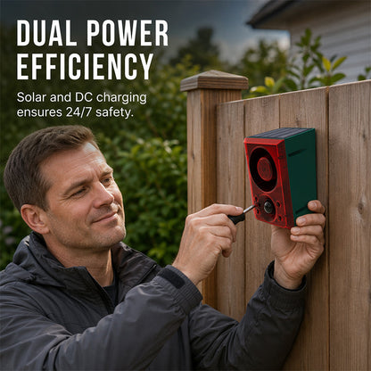 ☀️ Solar Security Alarm – Motion Detection & Custom Voice Recording
