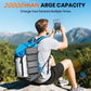 📢📢40% OFF !! ⏰20000mAh Solar Power Bank With LED Flashlight
