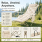 🏕️50% OFF NOW! Adjustable Padded Outdoor Folding Recliner Chair‑Portable Heavy‑Duty Camping Lounger with Footrest, Supports 150KG for RV Garden Picnic