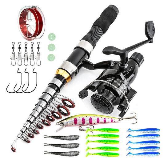 🎣🌊 Portable Travel Fishing Kit | Compact Telescopic Rod for Camping & Road Trips