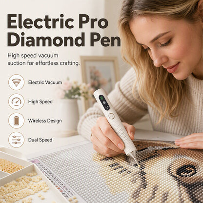 📢📢57% OFF !! ⏰Rechargeable Electric Diamond Pen