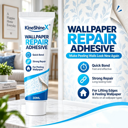 Heavy-Duty Wallpaper Repair Adhesive with Scraper