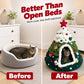 Cozy Christmas Tree Cat Cave