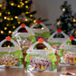 25pcs Christmas Tree Shaped Snack Bags with Handle