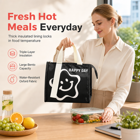 ⏰🍱 2026 HOT SALE🥳💞50K+ SOLD!✨Insulated Thickened Lunch Bag – Keep Meals Fresh & Ready ✨⏰🍱 Vuoden 2026 hittituote 🥳💞 Yli 50 000 myytyä! ✨ Paksu ja eristetty eväslaukku – pitää ateriat tuoreina ja valmiina ✨