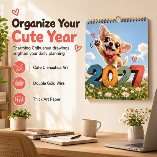 🐶 Chihuahua 12-Month Wall Calendar