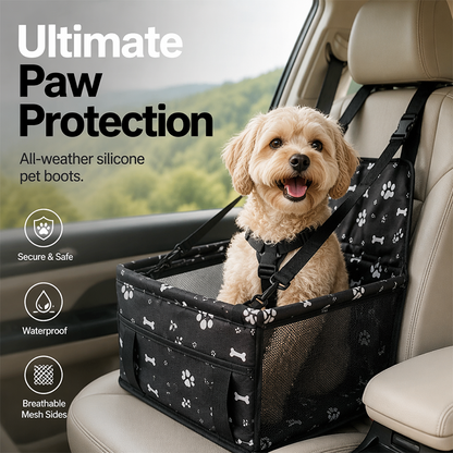 Breathable Pet Car Booster Seat Waterproof Travel Carrier Dog Hanging Bag