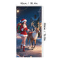 🎄 Jouluinen ovikoriste – 90 × 180 cm
