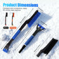 Multifunctional Car Snow Shovel with Ice Scraper & Brush