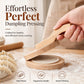 Press Perfect Dumplings Instantly! Wooden Dough Press Tool