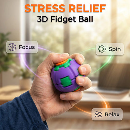 Stressiä lievittävä 3D-fidget-pallo