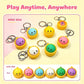 📢📢50% OFF !! ⏰A charming anti-stress toy keychain in the shape of a dumpling – illuminated (reacts to touch)