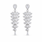 📢📢40% OFF !! ⏰ Micro Pave Zircon Fan-Shaped Skirt Earrings – Elegant & Sparkling ✨🩵👂