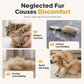 🥳2026 HOT SALE🥳💞50K+ SOLD! 🐾✨ 50% OFF! Pet Dematting & Deshedding Comb – dual rake clears tangles & mats, rounded tips protect skin, rust-resistant. Gentle grooming for dogs & cats! 🛡️💪